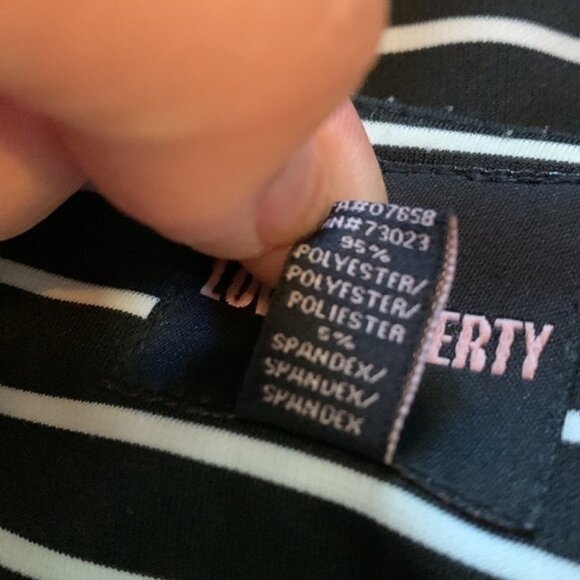 Love And Liberty Pinstripe Black And White Stripe Blazer Jacket - Picture 6 of 11